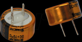 DCST5R5224C Supercapacitor Coin Type, 0,22F, 5,5V, 1000 h