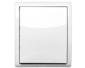 Simon Aquarius Łącznik hermetyczny jednobiegunowy IP54 z podświetleniem biały AQW1L/11