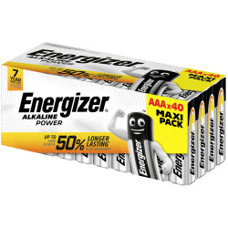 Energizer E303711200 Power AAA Battery Alkali-Manganese 1.5V 40 pc(s)