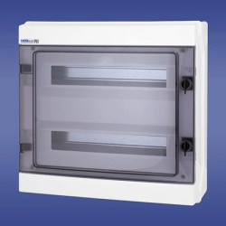 Rozdzielnica hermetyczna modułowa (500V AC ,1000V DC) 2x18 natynkowa IP65 RH-36/2 36.136