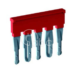 Mostek wciskany, 5-polowy izolowany, czerwony, EFB.2/5/R