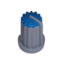 GAŁKA ŚRED. GS14 NIEBIESKI DEKIEL SZARA 14mm