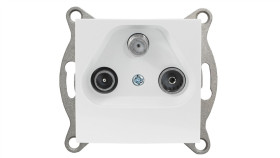 Quadra Gniazdo Telewizyjne Antenowe Rtv Tv Sat Fm