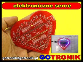 Elektroniczne serce - efekt świetlny