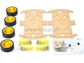 Podwozie robota ZK-04 z 4- silnikami + akcesoria