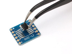 Adafruit SMT Breakout PCB for SOIC-12 or TSSOP-12 - 6 Pack