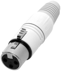 Złącze męskie XLR 4 STAR C XF3 SNOW - Adam Hall K4CXF3SNOW 1 szt.