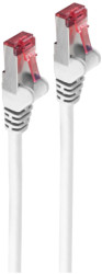 Patch cable, RJ45 plug, straight to RJ45 plug, straight, Cat 6A, S/FTP, LSZH, 0.5 m, white, BS75711-A0.5W