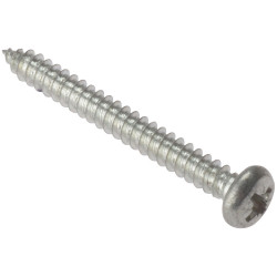 ForgeFix RH1128ZP General Purpose PZ Screw Round Head TT ZP 1.1/2 x 8 Box 200