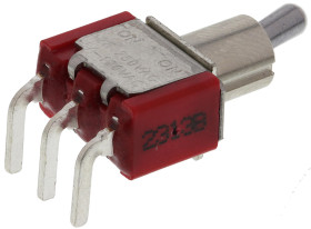 Przełącznik Wł.-(wł.) średnica wycięcia 6.35mm SPDT RS PRO Płytka drukowana długość przełącznika 5.08mm