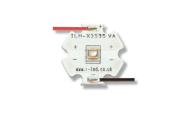 Dioda UV LED, N3535U UVA, Montaż na śrubie, dł. fali: 430nm, kąt: 125 °