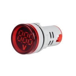 Cyfrowy woltomierz AC 24-500V z okrągłym wyświetlaczem LED (czerwony)