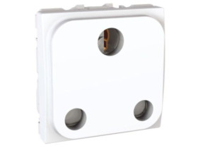 UNICA Gniazdo pojedyncze z uziemieniem standard brytyjski bez ramki montażowej 15A biel polarna MGU3.046.18 SCHNEIDER ELECTRIC