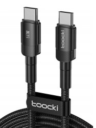 Kabel USB-C / USB-C Toocki PD 60W 3A 480Mb/s 1.0m czarny
