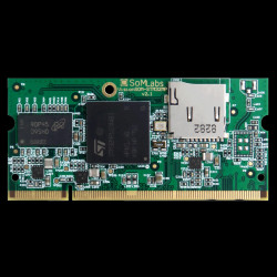 VisionSOM-STM32MP1 - moduł z procesorem STM32MP153C, 512MB RAM, 4GB eMMC i WiFi/BT