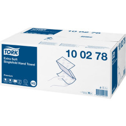 Tork 100278 Extra Soft Singlefold Hand Towel Premium 15 x 200 Sheet Bundles
