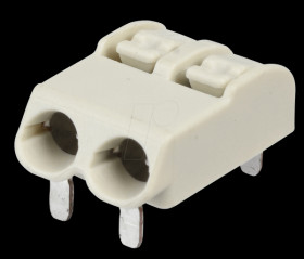2060-1402/998-404 THR-pcb-terminal, 2-pole, RM 4 mm, white
