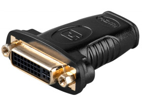 Adapter HDMI/DVI-I, pozłacany