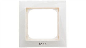 Impresja Ramka Pojedyncza Do Łączników Ip44 Ecru Rh-1Y/27