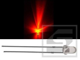 Dioda LED 3mm 12V czerwona clir OSR5U3131A-12; OPTOSUPPLY