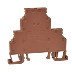 Złączka uniwersalna śrubowa 2-poziomowa MRK-C 2,5mm2 brązowa, T0-1616-1010336