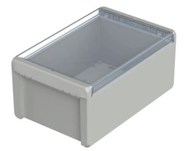 PC enclosure, (L x W x H) 271 x 170 x 120 mm, light gray (RAL 7035), IP66, 96026365
