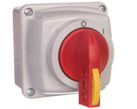 Łącznik krzywkowy 0-I 3P 25A w obudowie na kłódkę IP44 Łuk E25-13/5 952514