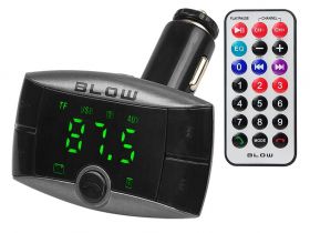 Transmiter FM BLOW LCD BT black/silver