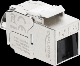 90795 Keystone Module RJ45 jack to LSA Cat.8.1, shielded