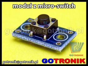 Moduł z przyciskiem micro switch 6mm x 6mm