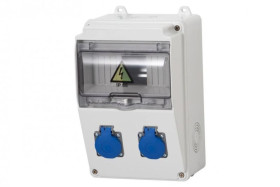 Rozdzielnica LAGO 7M - gniazda 2x230V /7 modułów/