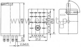 Przekaźnik R4 2014-23-1024 ( 24VDC 4P ) 6A 250V