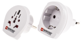 Adapter podróżny kraj 1 Australia, Chiny, Europa, Szwajcaria, Wielka Brytania, USA kraj 2 Europa, Włochy 16A złącze 1