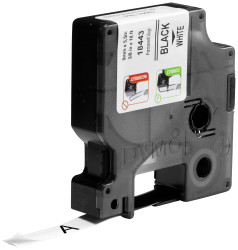 Taśma do nadruku DYMO S0718580, 9 mm x 5.5 m, Kolor taśmy: biały / Kolor nadruku: czarny