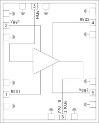 Modulator Driver Amplifier Chip, DC - 43 GHz