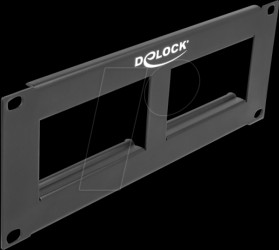 81379 Easy 45 10" Patch Panel cut-out 2 x 90.5 x 45.2 mm, 2U, black