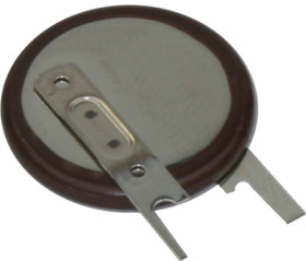 Button cell battery, vanadium pentoxide lithium, 3 V, 20 mAh, VL2020-1VC