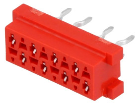 Micro-MaTch gniazdo żeńskie 8-pin THT na PCB Układ 2x4 7-215079-8