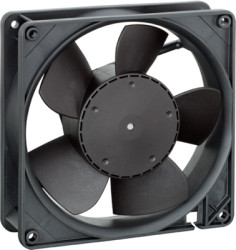DC axial fan, 24 V, 127 x 127 x 38 mm, 252 m³/h, 51 dB, ball bearing, ebm-papst 5214 NH
