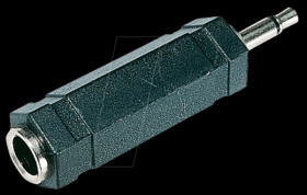 3.5 mono jack plug to 6.3 stereo jack socket.