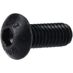 R-TECH 337370 M4 X 10 Hex Socket Button Screws Steel Black - Pack Of 100