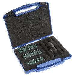 Zestaw do naprawiania gwintów zakres: M16 x 2 Böllhoff (10) wkładki M16 x 16 mm, (10) wkładki M16 x 24 mm, (10) wkładki