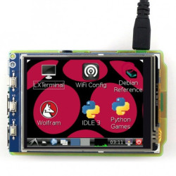 Ekran dotykowy B - rezystancyjny LCD TFT 3,2'' 320x240px GPIO dla Raspberry Pi 4B/3B+/3B/Zero - Waveshare 9201