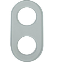 GLASSERIE Ramka szklana 2 podwójna jasny 1102 HAGER