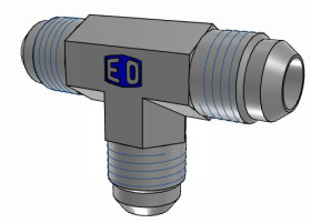 Złączka hydrauliczna, Złacze A: Złączka kielichowa JIC męska 37°, Złacze B: Złączka kielichowa JIC męska 37°, Stal,