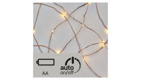 Ozdoby Świąteczne Xmas Nano Timer 0,6W 10Led 0,9M Ip20 Ciepły Biały D3aw06