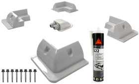 Mocowanie do paneli fotowoltaicznych, ABS, Płaski, do uzytku z: Panel słoneczny