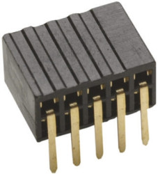 Gniazdo PCB 10 -pinowe 2 -rzędowe raster: 1.27mm Listwa z gniazdami Kąt Proste Przewlekany