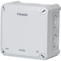 Puszka instalacyjna natynkowa hermetyczna IP66 85x85x54mm Popielaty NEPTUN Compact f-tronic
