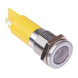 Q14F1CXXSY220 Yellow LED 14mm Panel Indicator 220VAC APEM
